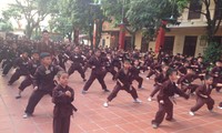 Belajar silat di pagoda- kursus main silat yang bermanfaat untuk pemuda dan anak-anak kota Hanoi