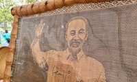 Nguyên Van Trung et ses portraits de Hô Chi Minh en bambou tressé