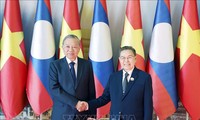 Le Secrétaire général Tô Lâm rencontre le président de l’Assemblée nationale laotienne