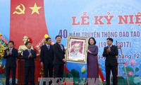 Dang Thi Ngoc Thinh au 40ème anniversaire de l’Université de génie civile du Sud-Ouest