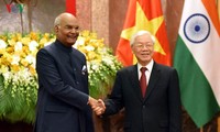 Cérémonie d'accueil du président indien Ram Nath Kovind