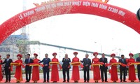 Pose de la première pierre d’une route littorale à Thai Binh