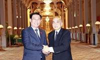 Vuong Dinh Huê rencontre le roi et le président du Sénat cambodgien