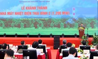 Inauguration de la centrale thermique de Thai Binh numéro 2