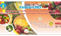 Khai trương phiên chợ quảng bá tiêu thụ vải thiều Thanh Hà và nông sản an toàn