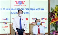 Phó Chủ tịch thường trực Quốc hội Trần Thanh Mẫn thăm và chúc mừng Đài Tiếng nói Việt Nam nhân Ngày 21/6