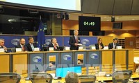 การประชุมอภิปรายเกี่ยวกับข้อตกลงการค้าเสรีเวียดนาม-อียู ณ รัฐสภายุโรป