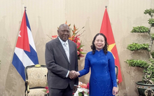 Vicepresidenta de Vietnam se reúne con su homólogo cubano