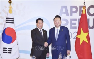 Presidente de Vietnam se reúne con el Presidente de la República de Corea en el marco del APEC 2024