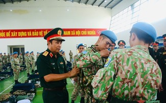 Partirán nuevas fuerzas de mantenimiento de la paz de Vietnam