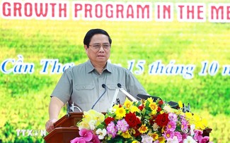 El delta del Mekong tiene gran potencial para el desarrollo de la producción arrocera, dice Pham Minh Chinh