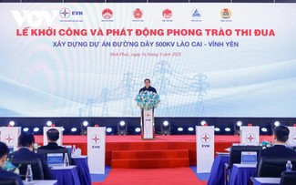 Lancement de la ligne 500 kV Lào Cai - Vinh Yên