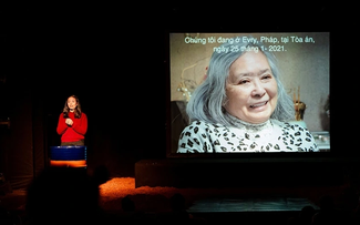 Vorstellung des Stücks über die vietnamesische Frau und ihr Kampf für die Agent-Orange-Opfer