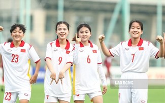 Die vietnamesische U17-Frauenfußballnationalmannschaft nimmt an der U17-Asienmeisterschaft teil