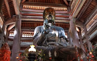 Non Nuoc pagoda built with largest number of ironwood pillars in Vietnam