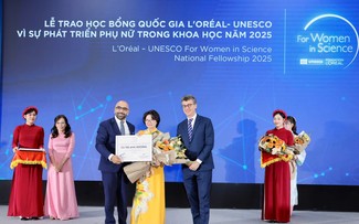 Vietnamese female scientists honored with L’Oréal-UNESCO fellowships