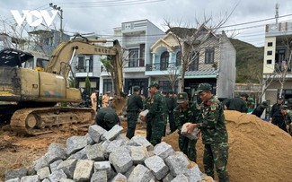 ザライ省で 軍団34号が被災者向け住宅建設を加速
