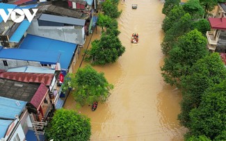 VOV5呼吁支援3号台风摩羯受灾民众