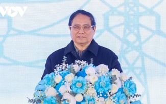 Premierminister Pham Minh Chinh nimmt am Spatenstich für 500-kV-Leitungsprojekt Lao Cai – Vinh Yen teil