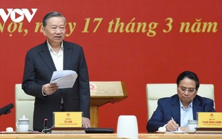 Tổng Bí thư Tô Lâm làm việc với Tiểu ban Kinh tế - Xã hội Đại hội XIV của Đảng