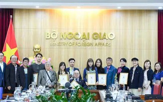 Trao giải cuộc thi sáng tác ca khúc ngành Ngoại giao Việt Nam