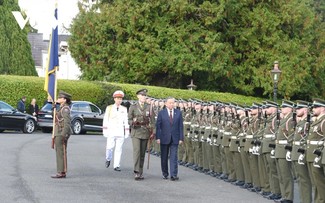 Irish President hosts welcome ceremony for General Secretary and President To Lam