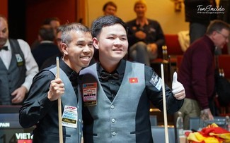 Vietnam wins silver at world three-cushion team championship