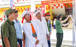 Cham villagers in Khanh Hoa on the election day 