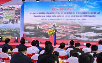 Đồng loạt khởi công các trường phổ thông nội trú liên cấp tại các xã biên giới