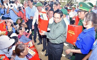 Thủ tướng Phạm Minh Chính kiểm tra, chỉ đạo khắc phục hậu quả do bão tại Gia Lai