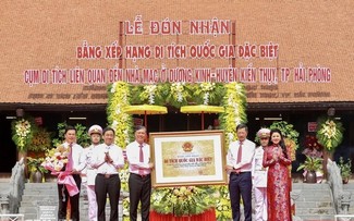 Cụm di tích nhà Mạc ở Dương Kinh đón nhận Bằng xếp hạng Di tích quốc gia đặc biệt 