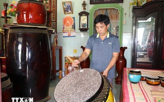 Resuenan lejos los tambores artesanales de la aldea centenaria de Binh An 