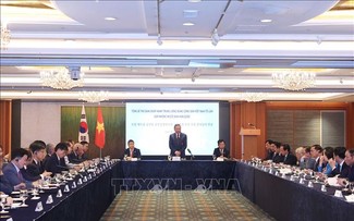Secretario General del PCV dialoga con la Red de Innovación vietnamita en Corea del Sur