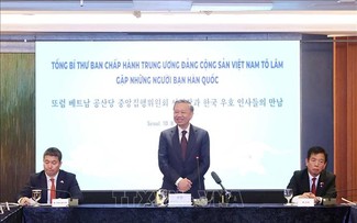 Líder del PCV se reúne con el presidente del Grupo Parlamentario de Amistad Corea del Sur-Vietnam
