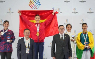 Karate y Taekwondo continúan trayendo oros a Vietnam en SEA Games 33