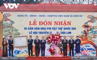 Bắc Ninh đón nhận danh hiệu Di sản văn hóa phi vật thể quốc gia Lễ hội Lim