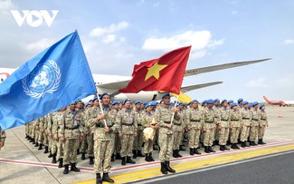 Vietnamese military sappers, doctors return home from UN peacekeeping mission