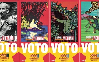 Hình ảnh Chủ tịch Hồ Chí Minh trong phiếu bầu cử Đại hội Đảng Cộng sản Uruguay