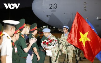 51 blue beret soldiers return home after their mission in South Sudan