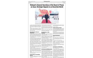 Washington Times commends Vietnam’s proactive contribution to global peace, stability