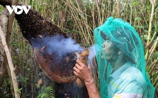 ອາ​ຊີບ​ເຮັດ​ຮັງ​ລ້ຽງ​ເຜິ້ງດ້ວຍ​ສີ​ຍົວ​ໄມ້​ຢູ່ ອູ​ມິນ​ຮະ-ແຂວງ ກ່າ​ເມົາ