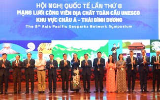 Ouverture du 8e symposium du réseau des géoparcs d'Asie-Pacifique à Cao Bang