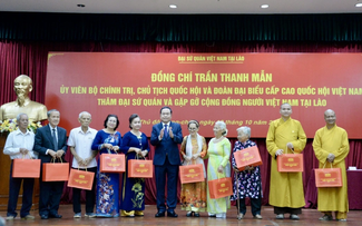 Trân Thanh Mân propose d’ouvrir davantage de classes de vietnamien au Laos