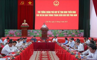 Pham Minh Chinh préside une réunion sur les grands projets d’infrastructure dans le Sud