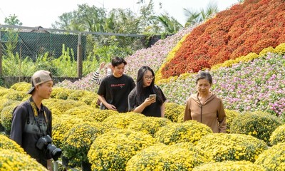 ເມືອງເອກດອກໄມ້ໃຫຍ່ທີ່ສຸດຢູ່ທາງທິດຕາເວັນຕົກພາກໃຕ້ ຫວຽດນາມ ກະກຽມຕ້ອນຮັບບຸນເຕັດ