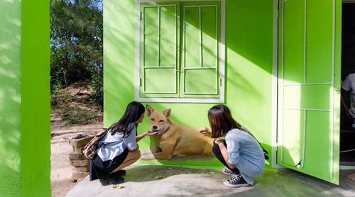 La aldea con pintura mural de Tam Thanh-otro destino atractivo de Quang Nam