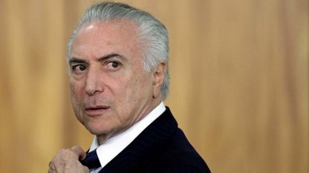 Presentan una acusación formal de corrupción contra el presidente brasileño Michel Temer 