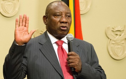 Cyril Ramaphosa es presidente interino de Sudáfrica