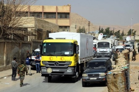 Nuevo convoy de ayuda alimentaria entra en Ghouta Occidental en Siria