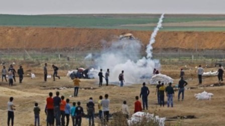 Fuerzas de Israel y Palestina chocan en Gaza 